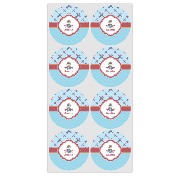 Airplane Theme Icing Circle - Medium - Set of 8