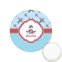 Airplane Theme Printed Cookie Topper - 1.25" (Personalized)