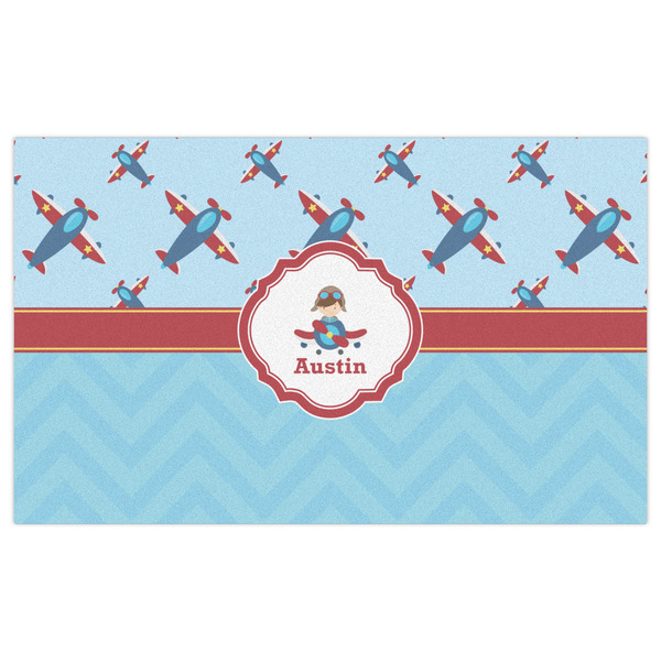 Airplane Theme Indoor / Outdoor Rug - 3'x5' - Front Flat