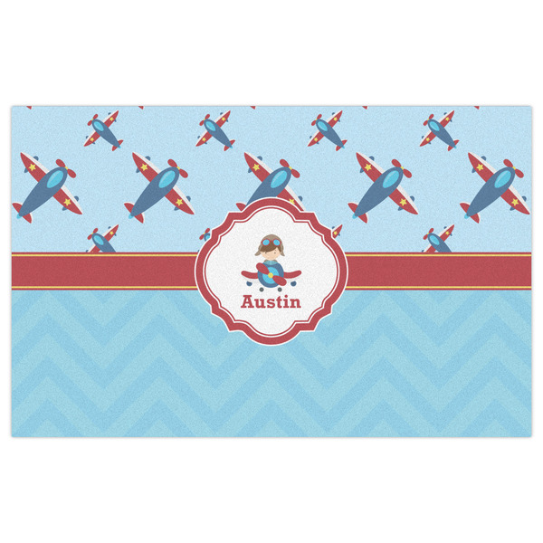 Airplane Theme Indoor / Outdoor Rug - 5'x8' - Front Flat