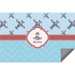 Airplane Theme Indoor / Outdoor Rug - 6'x8' w/ Name or Text