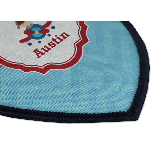 Airplane Theme Iron on Shield 3 Detail