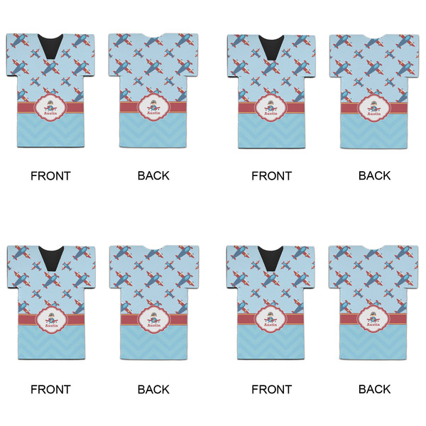 Airplane Theme Jersey Bottle Cooler - Set of 4 - APPROVAL