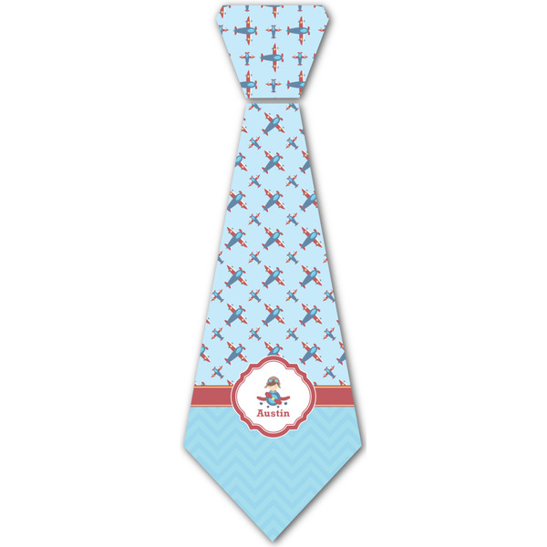 Custom Airplane Theme Iron On Tie - 4 Sizes w/ Name or Text