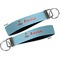 Airplane Theme Key-chain - Metal and Nylon - Front and Back