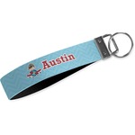 Airplane Theme Webbing Keychain Fob - Large (Personalized)