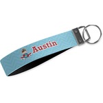 Airplane Theme Wristlet Webbing Keychain Fob (Personalized)