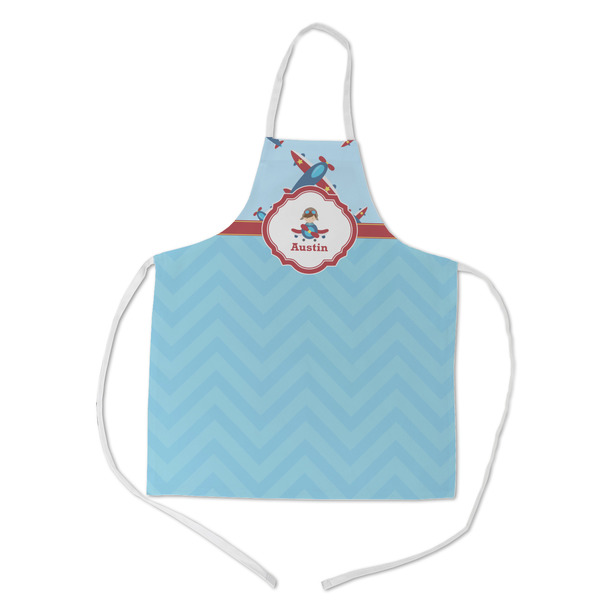 Custom Airplane Theme Kid's Apron - Medium (Personalized)