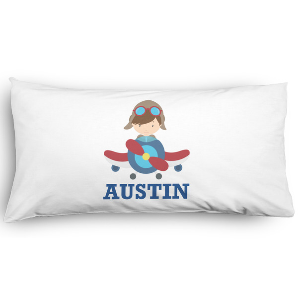 Custom Airplane Theme Pillow Case - King - Graphic (Personalized)