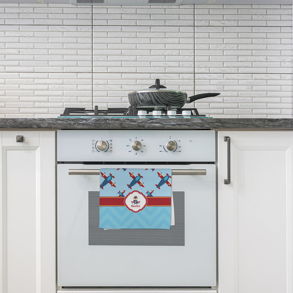 Airplane Theme Kitchen Towel - Poly Cotton - Lifestyle