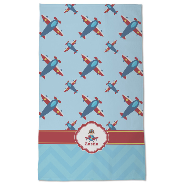 Airplane Theme Kitchen Towel - Poly Cotton - Full Front