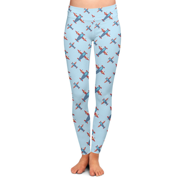 Custom Airplane Theme Ladies Leggings - 2X-Large