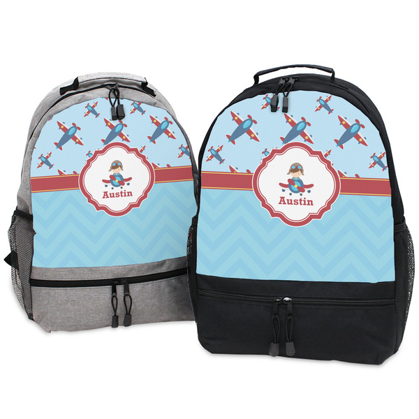 Airplane Theme Large Backpacks - Both