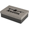 Airplane Theme Large Engraved Gift Box with Leather Lid - Front/Main