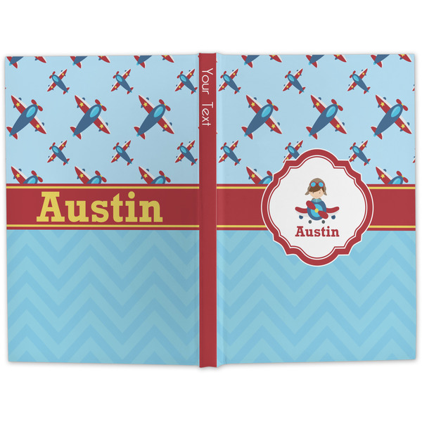Airplane Theme Large Hard Cover Journal - Apvl