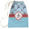 Airplane Theme Large Laundry Bag - Front View