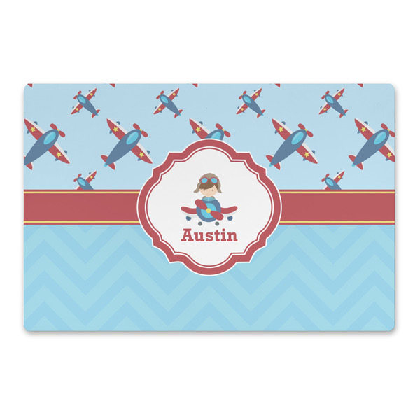 Custom Airplane Theme Large Rectangle Car Magnet (Personalized)