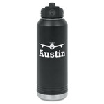 Airplane Theme Water Bottles - Laser Engraved (Personalized)