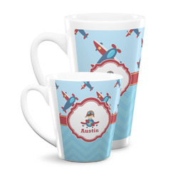 Airplane Theme Latte Mug (Personalized)