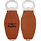 Airplane Theme Leather Bar Bottle Opener - Front and Back (single sided)