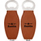 Airplane Theme Leather Bar Bottle Opener - Front and Back