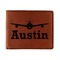Airplane Theme Leatherette Bifold Wallet (Personalized)