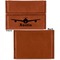 Airplane Theme Leather Business Card Holder Front Back Single Sided - Apvl