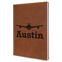 Airplane Theme Leather Sketchbook (Personalized)