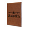 Airplane Theme Leather Sketchbook - Small - Double Sided (Personalized)