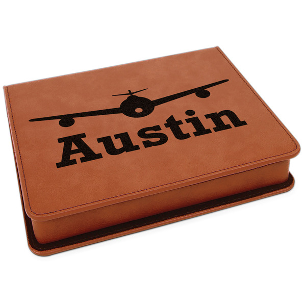 Custom Airplane Theme Leatherette 4-Piece Wine Tool Set (Personalized)