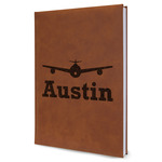 Airplane Theme Leatherette Journal - Large - Single Sided (Personalized)