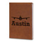 Airplane Theme Leatherette Journal - Large - Double Sided (Personalized)