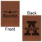 Airplane Theme Leatherette Journals - Large - Double Sided - Front & Back View