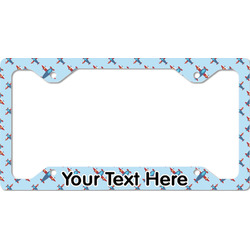 Airplane Theme License Plate Frame - Style C (Personalized)