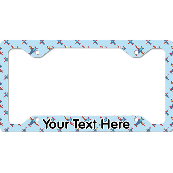 Custom Airplane Theme License Plate Frame - Style C (Personalized)