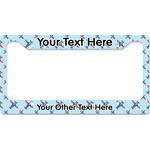 Airplane Theme License Plate Frame - Style B (Personalized)
