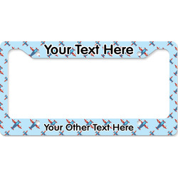 Airplane Theme License Plate Frame - Style B (Personalized)