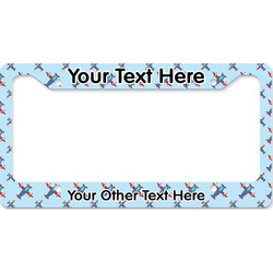 Airplane Theme License Plate Frame - Style B (Personalized)