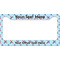 Airplane Theme License Plate Frame Wide