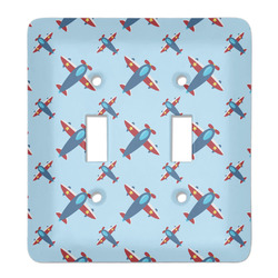 Airplane Theme Light Switch Cover (2 Toggle Plate)