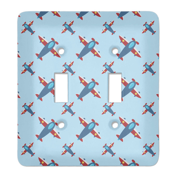 Custom Airplane Theme Light Switch Cover (2 Toggle Plate)