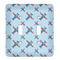 Airplane Theme Light Switch Cover (2 Toggle Plate)