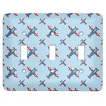 Airplane Theme Light Switch Cover (3 Toggle Plate)