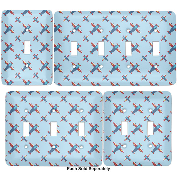 Airplane Theme Light Switch Covers all sizes