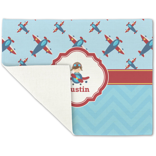 Airplane Theme Linen Placemat - Folded Corner (single side)