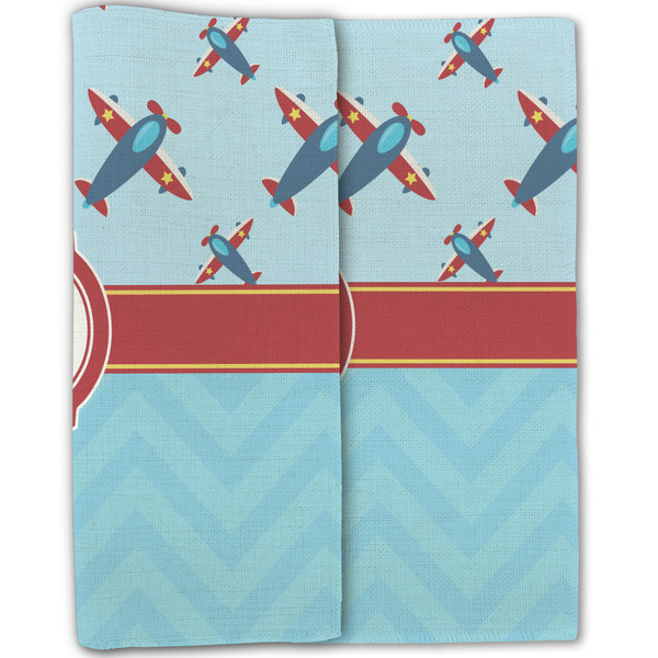 Airplane Theme Linen Placemat - Folded Half (double sided)