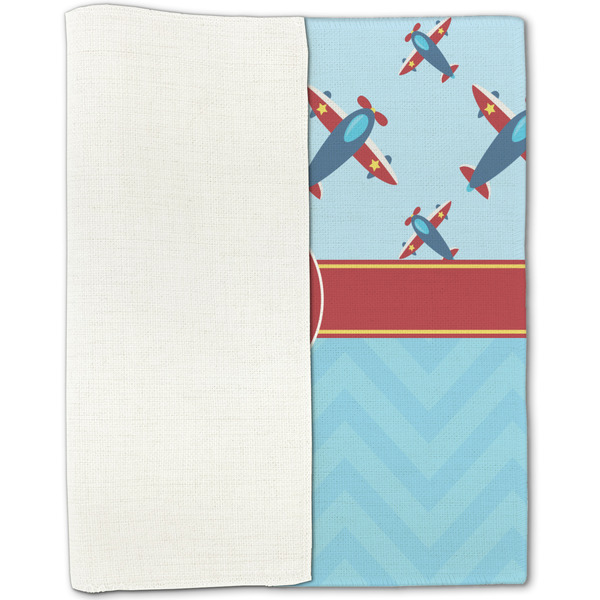 Airplane Theme Linen Placemat - Folded Half