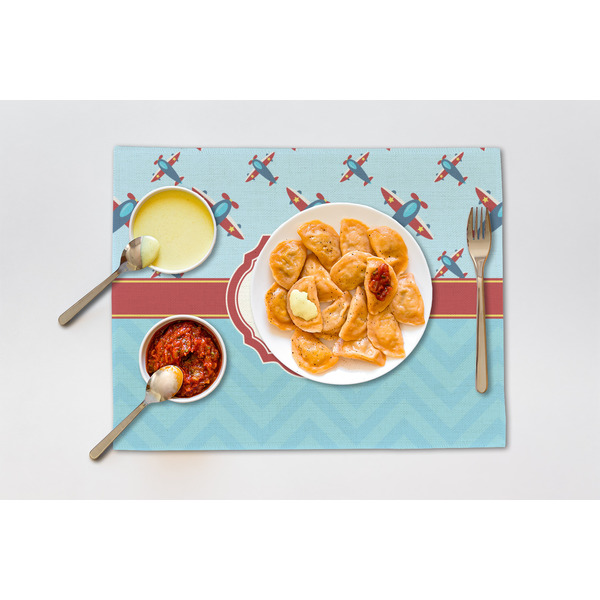 Airplane Theme Linen Placemat - Lifestyle (single)