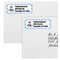 Airplane Theme Mailing Labels - Double Stack Close Up