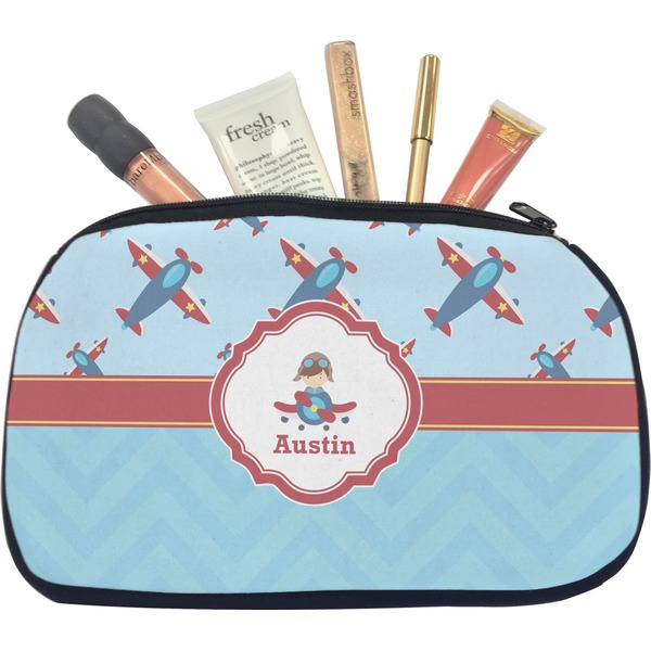 Custom Airplane Theme Makeup / Cosmetic Bag - Medium (Personalized)